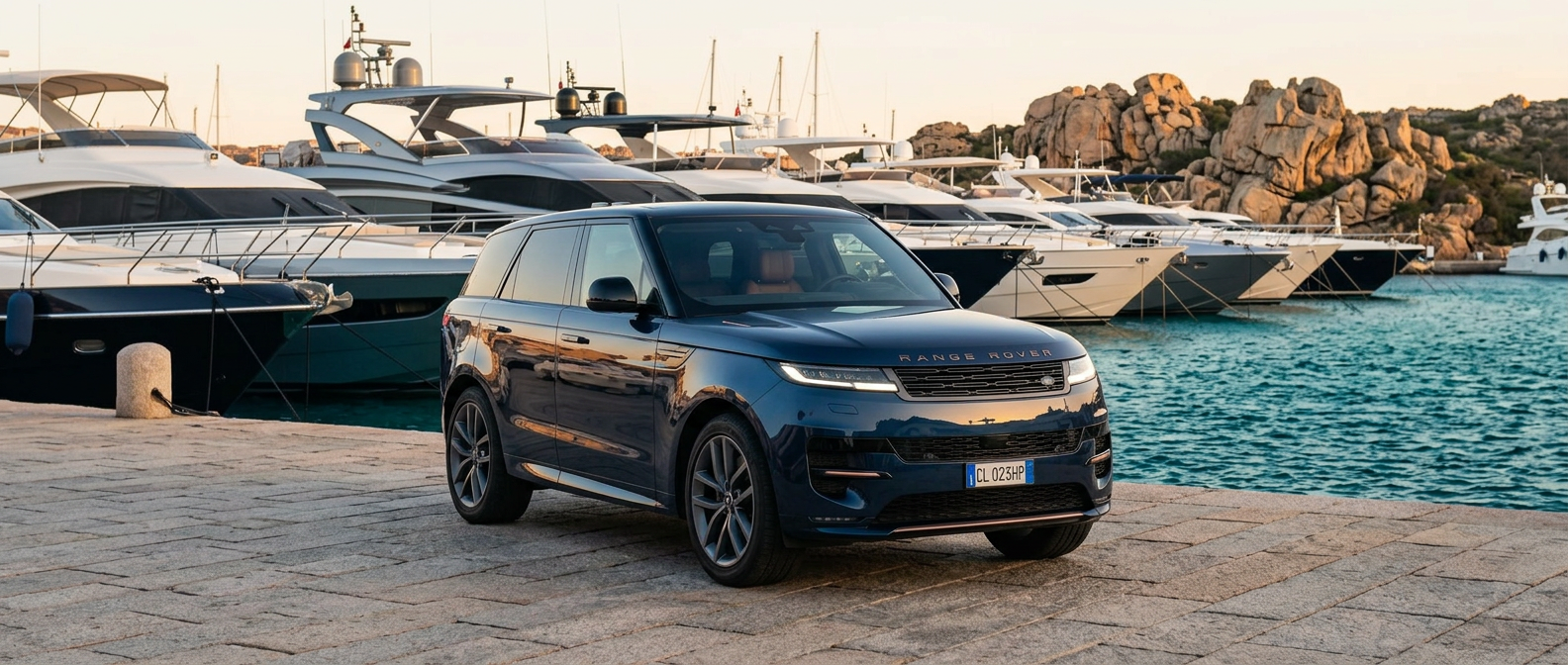 Land Rover Sport consegnata alla Marina di Porto Cervo da Rial Rent