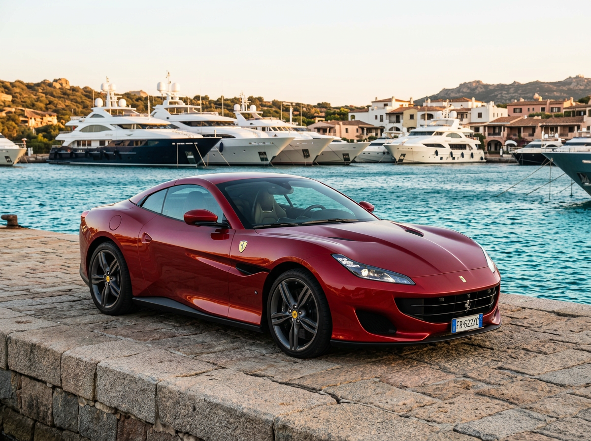 Ferrari Portofino M consegnata alla Marina di Porto Cervo da Rial Rent