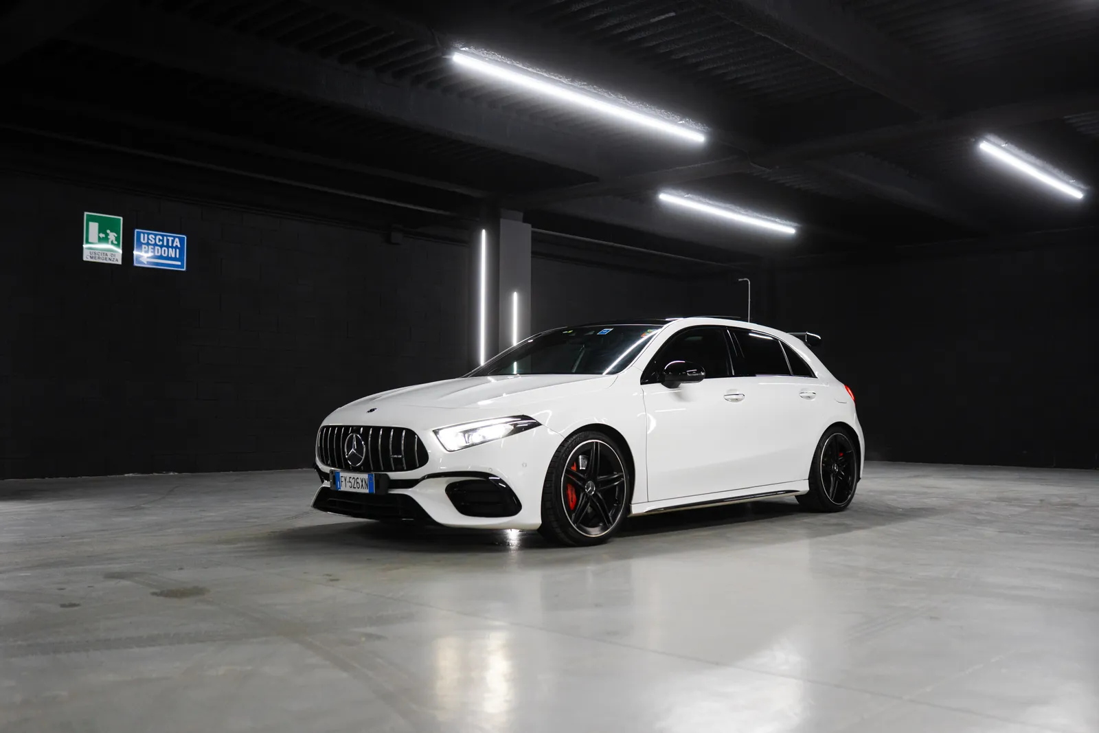 Mercedes A45s 2019 White rental | Rial Rent