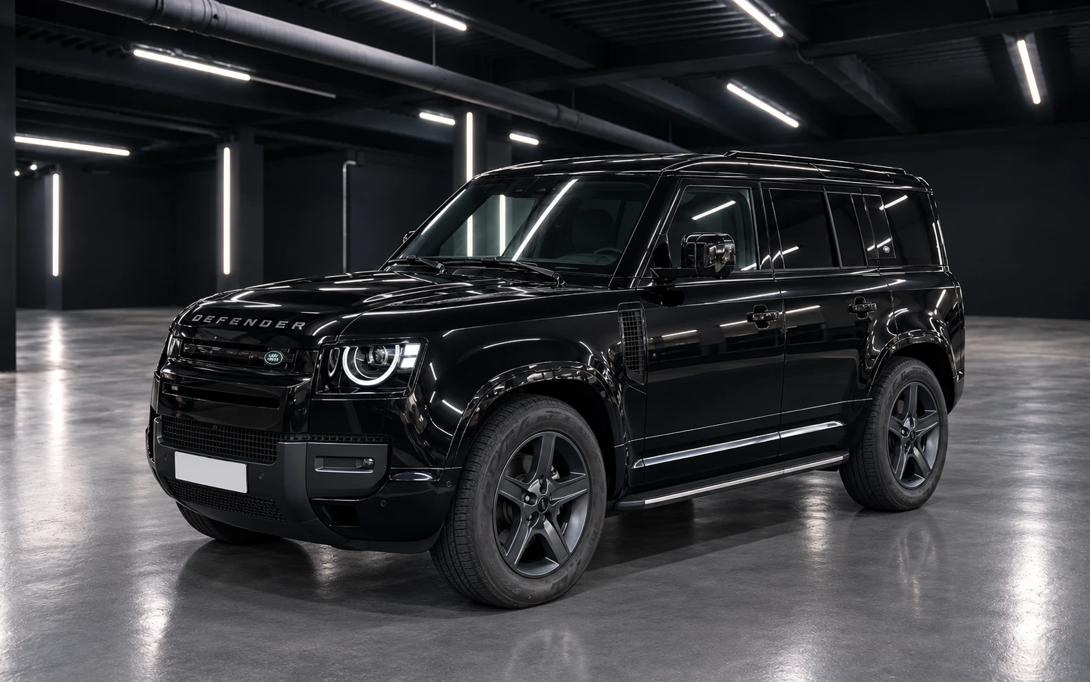 Noleggio Land Rover Defender 110 Nero — Foto 1 | Rial Rent