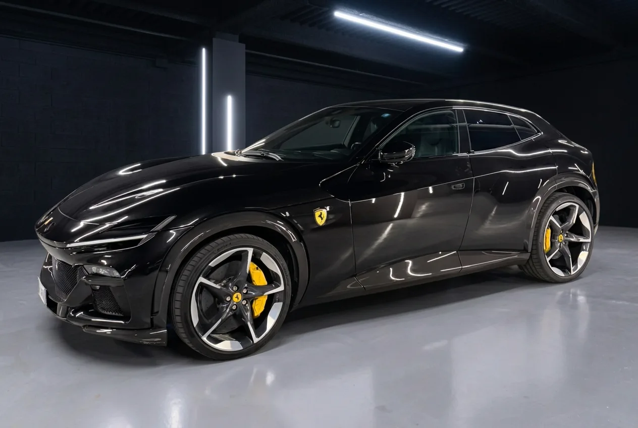 Noleggio Ferrari Purosangue 2024 Nero a Basilea | Rial Rent