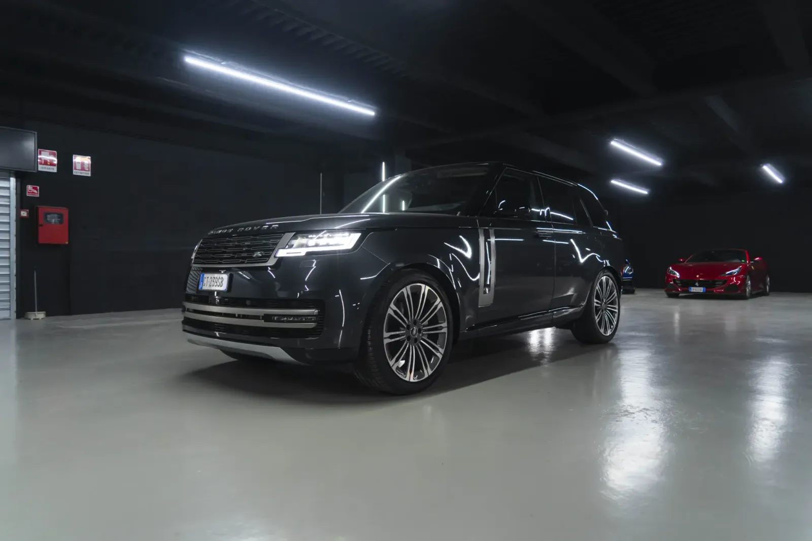 Land Rover L460 2023 Santorini Black rental | Rial Rent