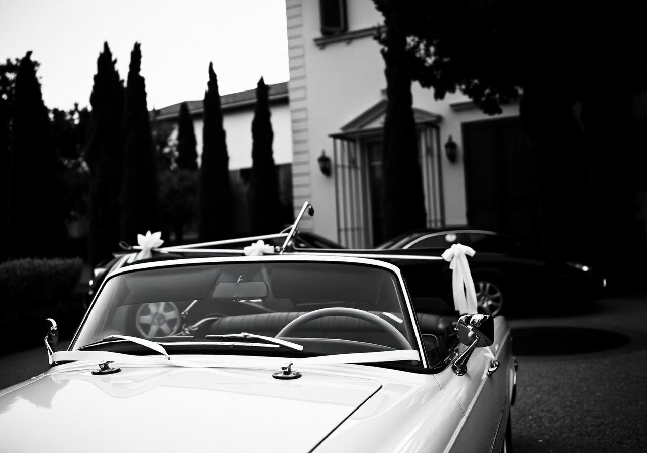 Auto da matrimonio e cerimonia